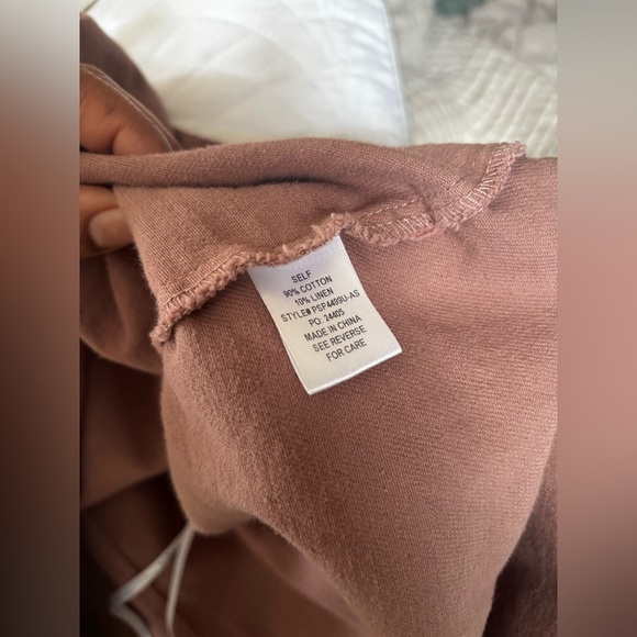 ARULA | cotton linen midis dress in rose | size medium - Picture 5 of 5